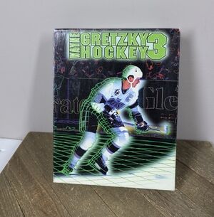 Wayne Gretzky Hockey 3 Vintage PC Game (1992) Complete Big Box Bethesda Softwork